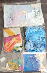 SHARK Octopus Theme B Day party Supplies 20 Gust Plate Cups Napkins etc 215 Pec
