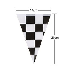 10 Meters Checkered Pennant Banner Racing Flag Party Flag Banner Accessory For R