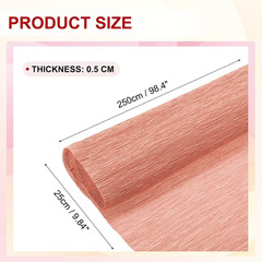 Crepe Paper Roll 8.2Ft Long 9.84 Inch Wide for Wedding Ceremony Various Large Fe