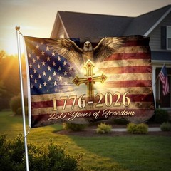 Timeless American Eagle Flag 3×5 Ft – Perfect for Indoor & Outdoor 4th of July