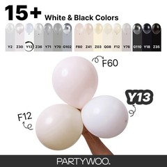 White Balloons 155pcs Different Sizes Pack of 18 12 10 5 Inch Matte White Lat…