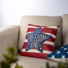 Modern Patriotic Pillow Covers – Stars & Stripes Design