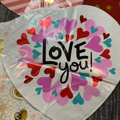 Valentine’s Day Balloons 16 Pack Foil Love Heart Cute Bouquet Fun Gift New