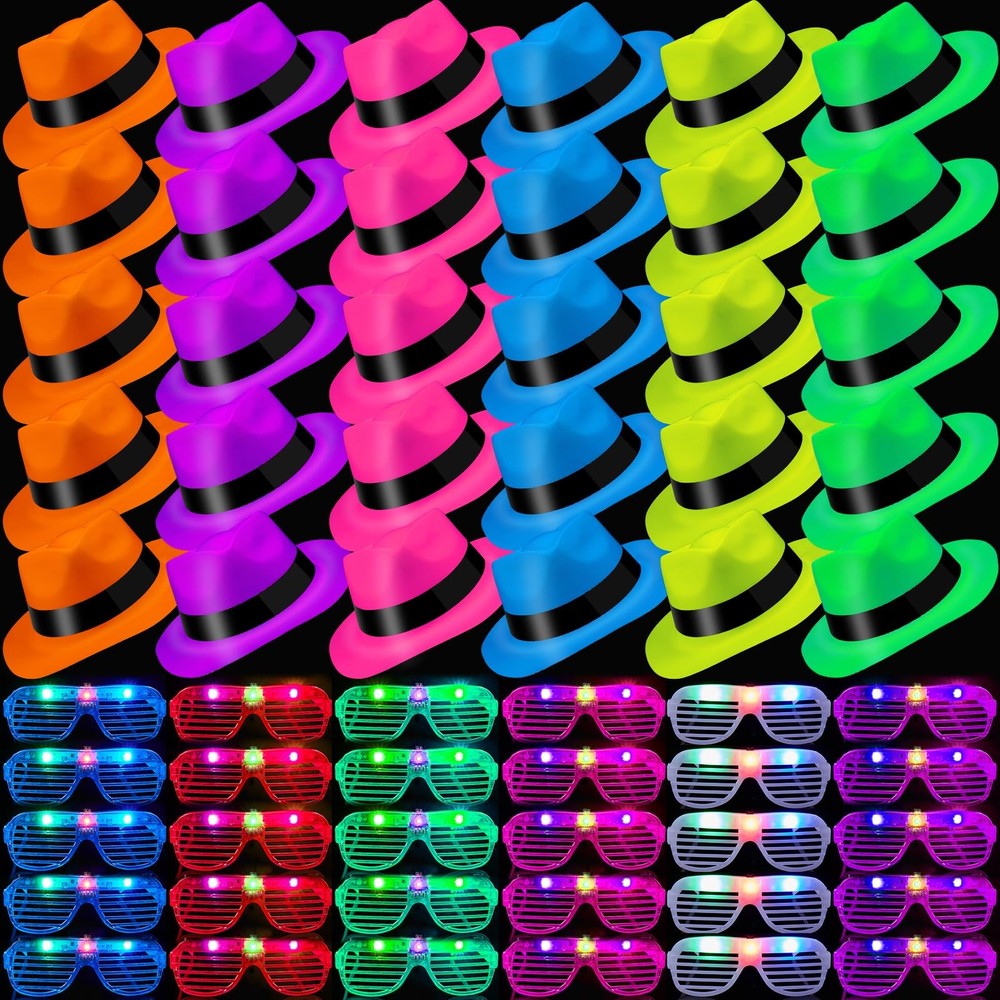 Neon Party Supplies Glow in the Dark Party Supplies for Hora Loca Party Carnival