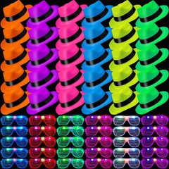 Neon Party Supplies Glow in the Dark Party Supplies for Hora Loca Party Carnival