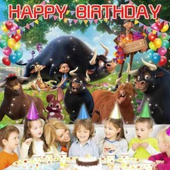 Ferdinand Birthday Decor Party SuppliesBanner Backdrop Poster Vinyl 5x3ft