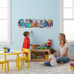 Superhero Welcome Banner Jointed Wall Decoration – Party Decor, Classroom Decor