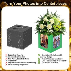 16 Pcs Graduation Centerpieces Table Decor – Photo Display Frames for Class of 2
