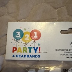 321 Party 4 Headbands B1