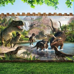 Dinosaur Backdrops For Kids Birthday Party Decoration Banner Jungle Dinosaur Wor