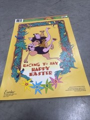 Eureka Window Cling Disney Lion King Racing to a Happy Easter Vintage