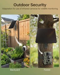 KJK 6W Solar Panel for Ring Camera, Trail Camera Solar Panel Charger with 500…