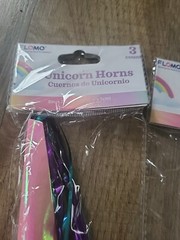 12 Paper Unicorn Horn COLOR PINK WHITE Birthday Party Decor