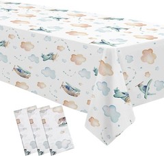 Airplane Party Decorations Tablecloth for Baby Shower Birthday – Disposable