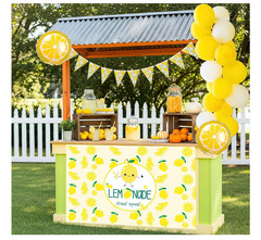 34Pc Lemonade Stand Decorations Banner Balloon Garland Kids Summer Party Set