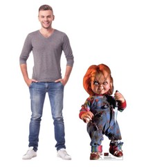 Chucky With Knife OUTDOOR Stand Up Lifesize Cardboard Cutout Doll Horror Movie