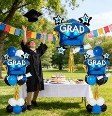 Graduation Cap Balloon, Grad Hat Mylar Balloons, Graduation Party Decorations…