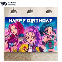 Durable 60×40 Polyester Demon Movie Hunters Banner – Perfect for Kids’ Birthdays