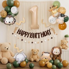Safari 2nd Decorations for Boys, Wild Jungle Theme Party Supplies, Caramel An…