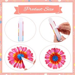 Outus Flower Hanging Decorations Summer Paper Fans Classroom Multi Color