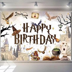 Harry Potter Birthday Party Decorations Kit Balloons Banner Cake Toppers