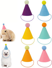 Mini Party Hats for Stuffed Animals Dolls Pets Birthday Cone Hats Assorted Pack