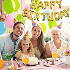Globos Decoraciones Negras y Doradas De Cumpleaños Para Fiestas Hombre Mujer Set
