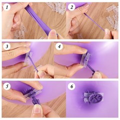 Balloon Tie Tool Clips Plastic H Shape for Knotting and Sealing Party Decor