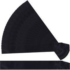 Plain Black Satin Sashes for Wedding Party DIY Supplies 12 Pieces