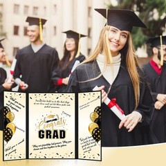 Graduation Party Decorations, Black Gold Class of 2026 Congratulations Grad