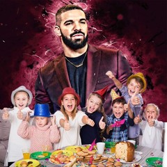 Drake Party Supplies Backdrop Banner Vinyl Birthday Decorations