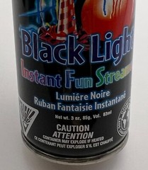 Rubies Black Light Instant Fun Spray String Streamers – Three Cans – 3 oz