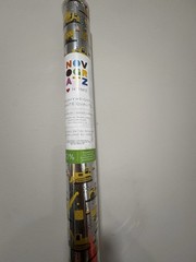 Silver Construction Birthday Party Theme Wrapping Paper 30 Sq Ft