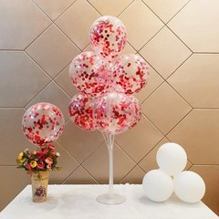 Red Table Confetti 5000 Pieces 1 Inch Glitter Dots for Party Decoration