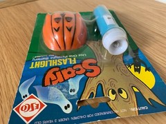 New Sealed ESCO Scary Halloween Flashlight – 1970’s -🕹️Retro Gift Idea🕹️