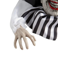 39″ Animated Light-Up Crawling Clown with Sound Halloween Decoration