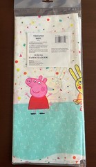 New Peppa Pig Party Swirl and String Hanging Decorations & Plastic Tablecloth