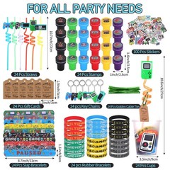 292 Pcs Gaming Party Decorations Bundle