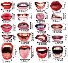 Funny Mouth Photo Booth Prop Birthday Hen Party Fancy Dress Mask Cosplay 20pcs