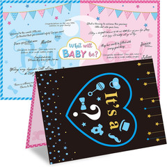 Gender Reveal Games for Guests Gender Reveal Boy or Girl Decorations Guests Writ