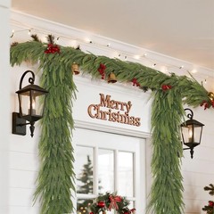 2Pcs 6Ft Artificial Norfolk Pine Garlands Artificial Christmas Garlands Greenery