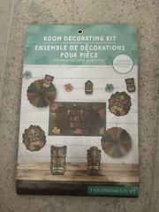 Tiki Party Decorations 3 Piece Lot Center Piece Room Decor Kit Hanging