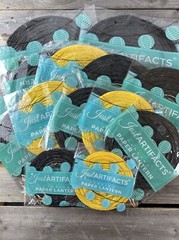 Just Artifacts Lot Of 14 Black And Yellow Hanging Paper Lanterns 4 Sizes