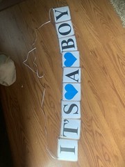 Baby Shower Decorations It’s Boy Decor Blue Foil Balloons Banner Party Supplies