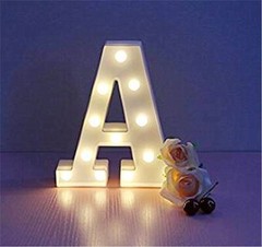 LED Light Up Alphabet Letter & Symbol Sign Christmas Birthday Party Decorations