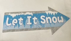 Snowman Photo Booth Props, Winter Wonderland (25ct)