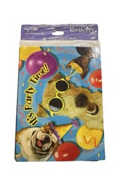 Vintage Hallmark Birthday Party Invitations Dogs Sealed 8 Count NOS Funny Puppy