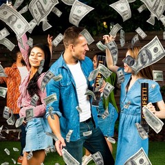 Money Confetti Cannon 12Pack Biodegradable 100 Dollar Bill Money Confetti 12i…