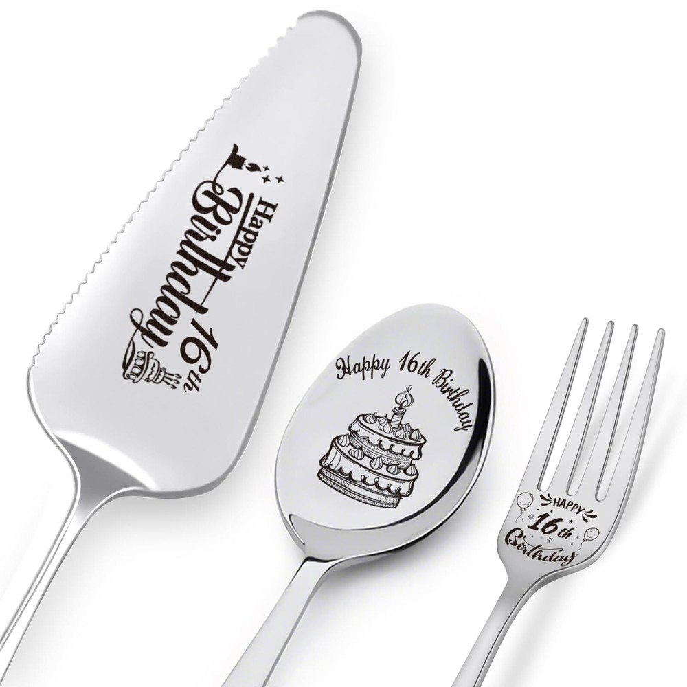 Happy 16th Birthday Personalized Laser-Engraved Stainless Steel Birthday Part…