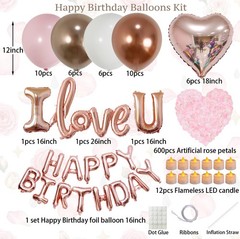 Birthday Room Decorations for Women, Happy Birthday Hotel Room Decorations fo…